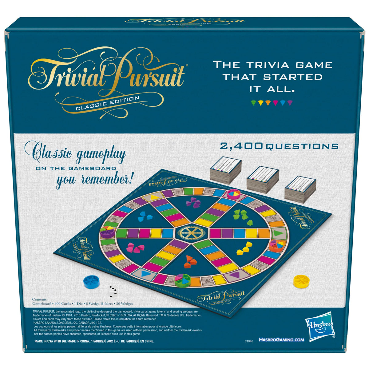 Hasbro Trivial Pursuit player pieces arranged for engaging group play.