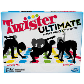 Hasbro Twister Ultimate bigger mat for spacious, comfortable gameplay.