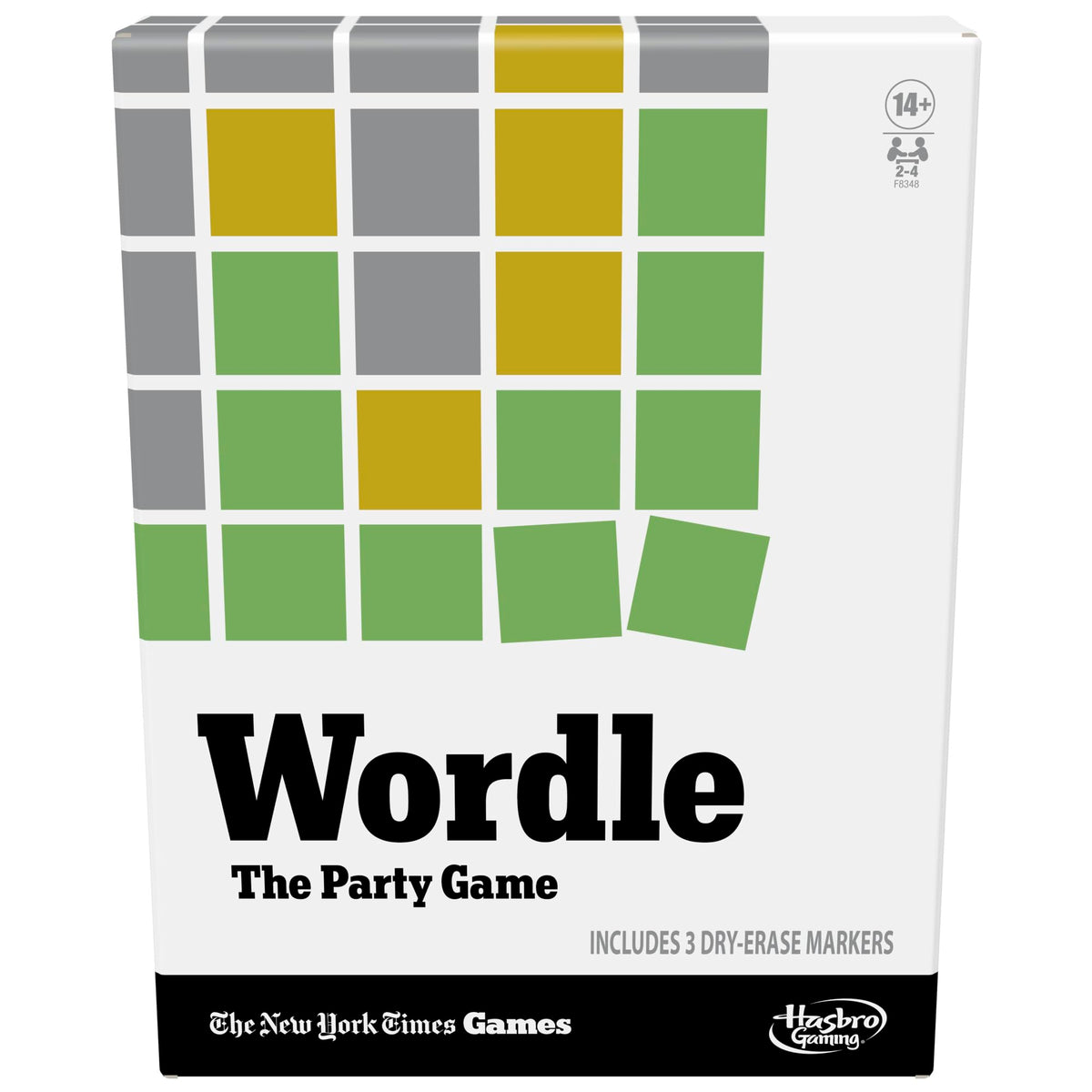 Hasbro Wordle Party Game setup on table ready for a lively game night.