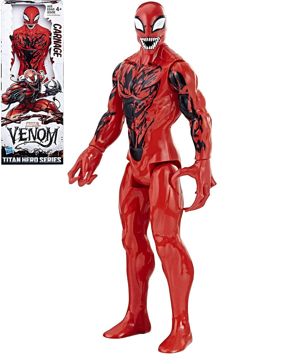 HasbroSeries Carnage 12-inch figure, front view, ideal for dynamic action pose play.