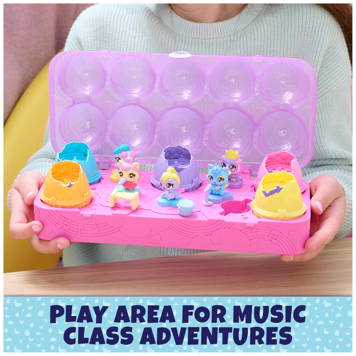 Hatchimals Alive kazoo accessory adds whimsical sound effects to playtime.