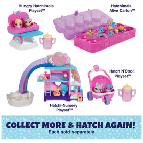 Hatchimals Alive booster seat supports pretend feeding scenes