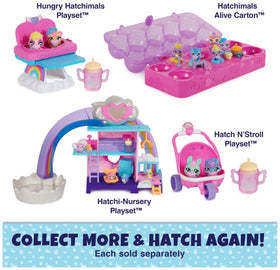 Hatchimals Alive pacifiers and bottle help nurture and hatch the characters.