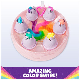 Hatchimals Alive Rainbow Hatchery twelve accessories support pretend care and play.