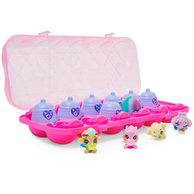 Hatchimals Shimmer Babies 12-Pack front view in egg carton for gifting and display.