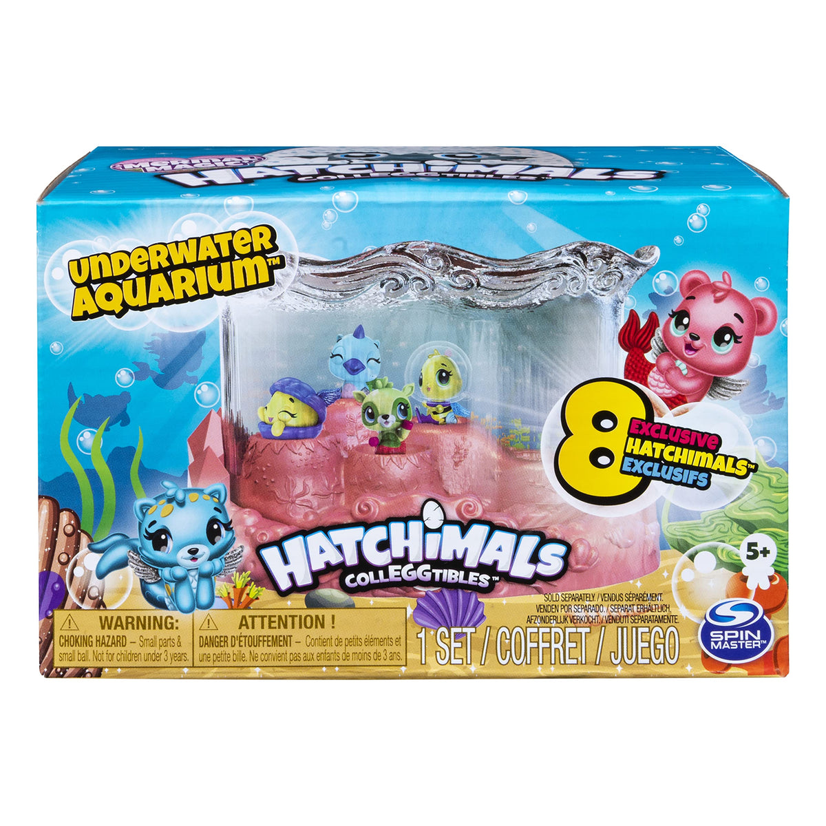 Hatchimals Underwater Aquarium warm water fill enhances immersion and color reveal