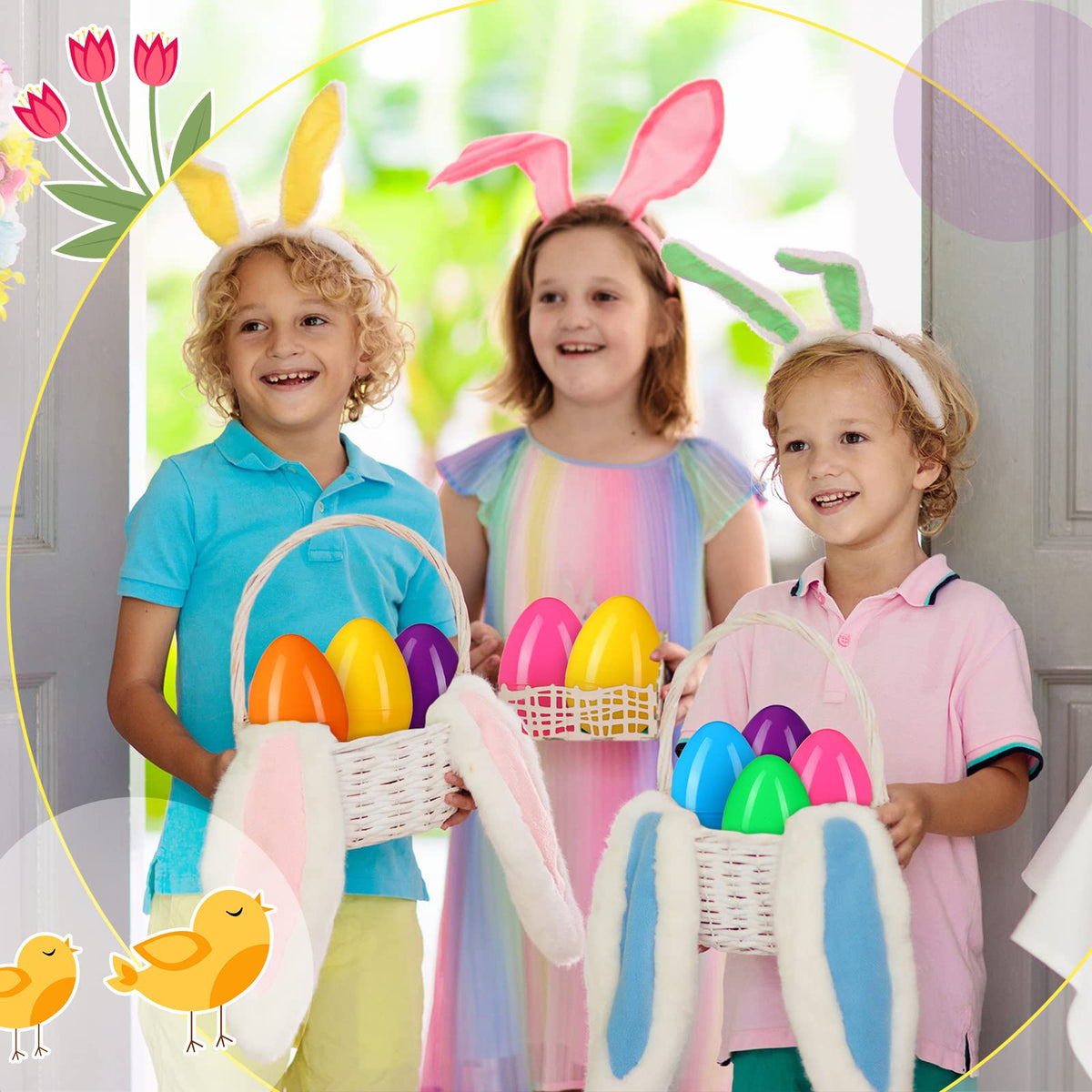 Haull eggs outdoors brighten yards during Easter celebrations
