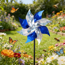 Hausse durable outdoor stakes support pinwheels across seasons.