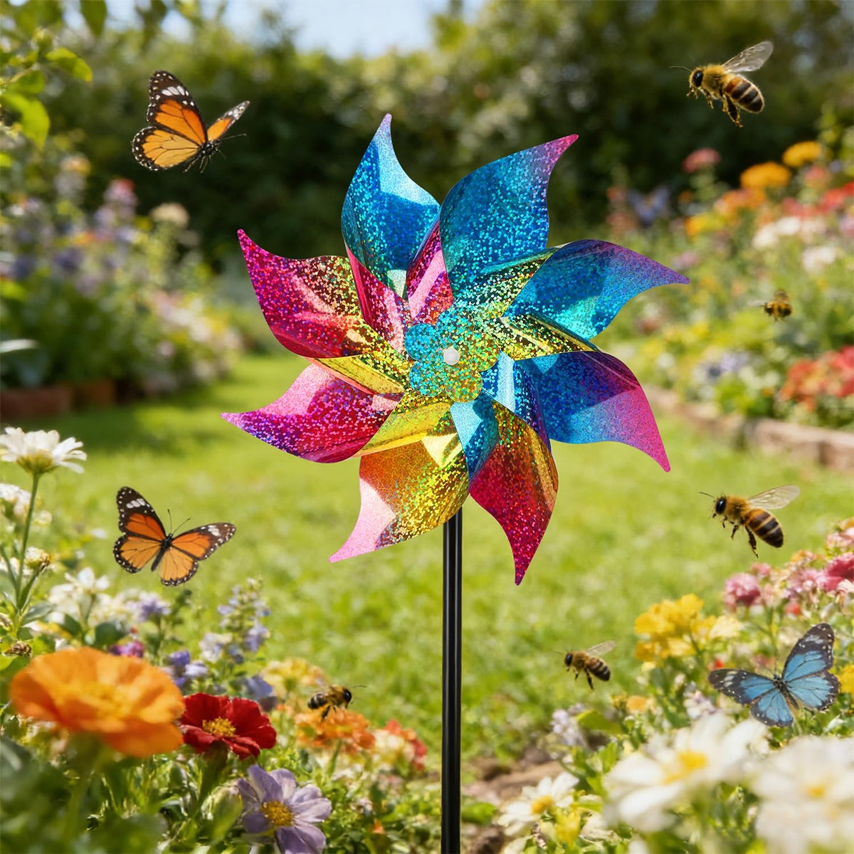 Hausse easy install pinwheels bring instant curb appeal outdoors