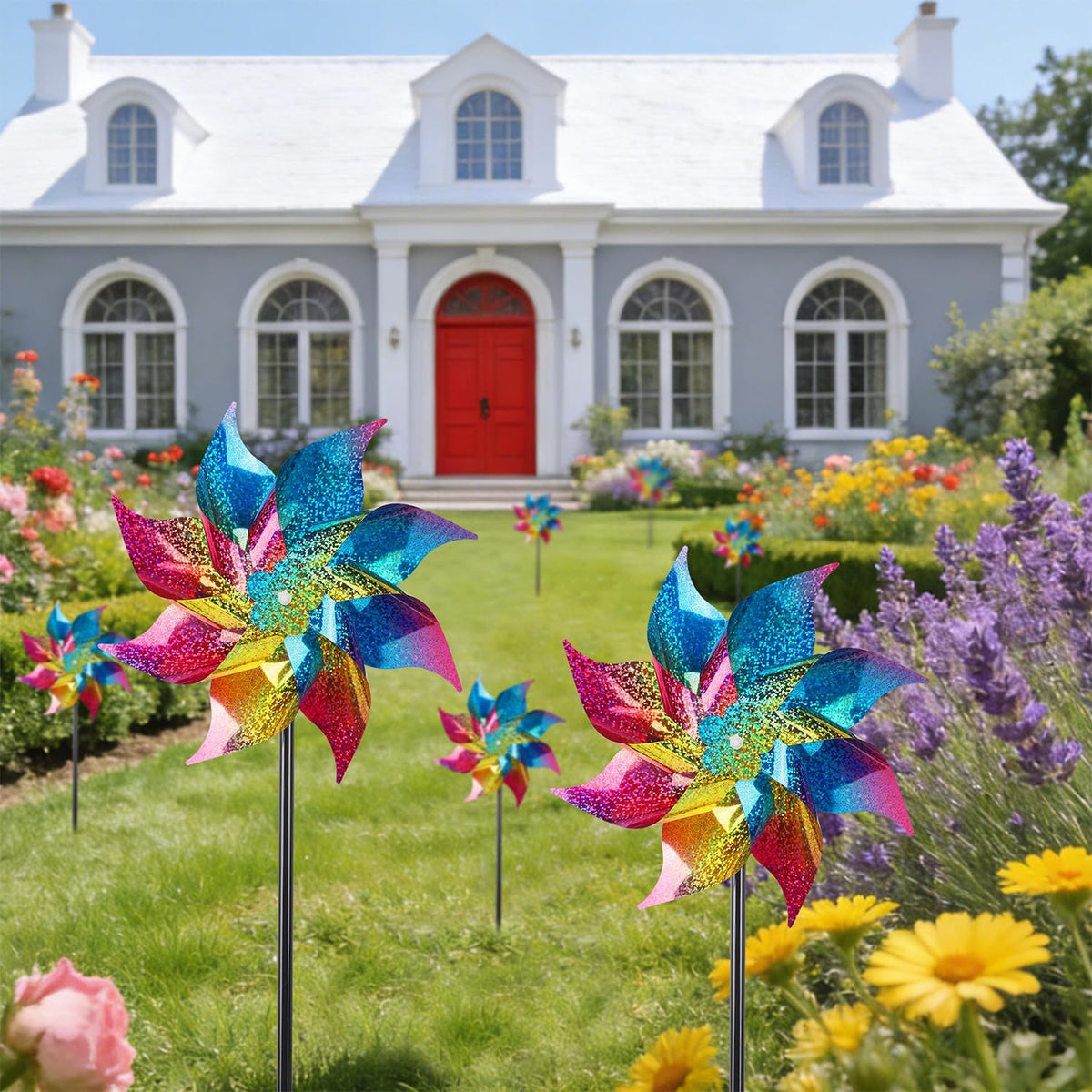 Hausse pinwheels on balconies spark motion and charm in small spaces
