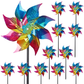 Hausse reflective pinwheels deter birds in the garden