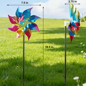 Hausse sparkling rainbow pinwheels glitter in sunlight for eye catching decor