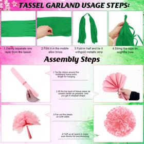 Hauwellter pink-green triangle banner adds charm to witch-themed celebrations.