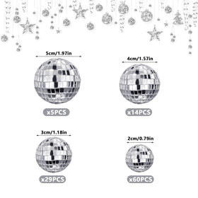 HAVAGDTM disco ball dancer figurine closeup enhances retro party desserts