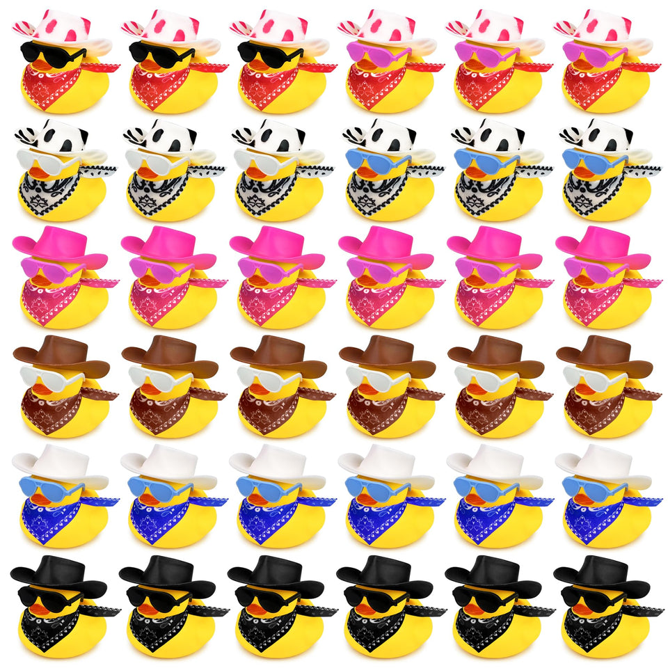 HAVAGDTM cowboy ducks with 36-set pack ready for water play and party decor.