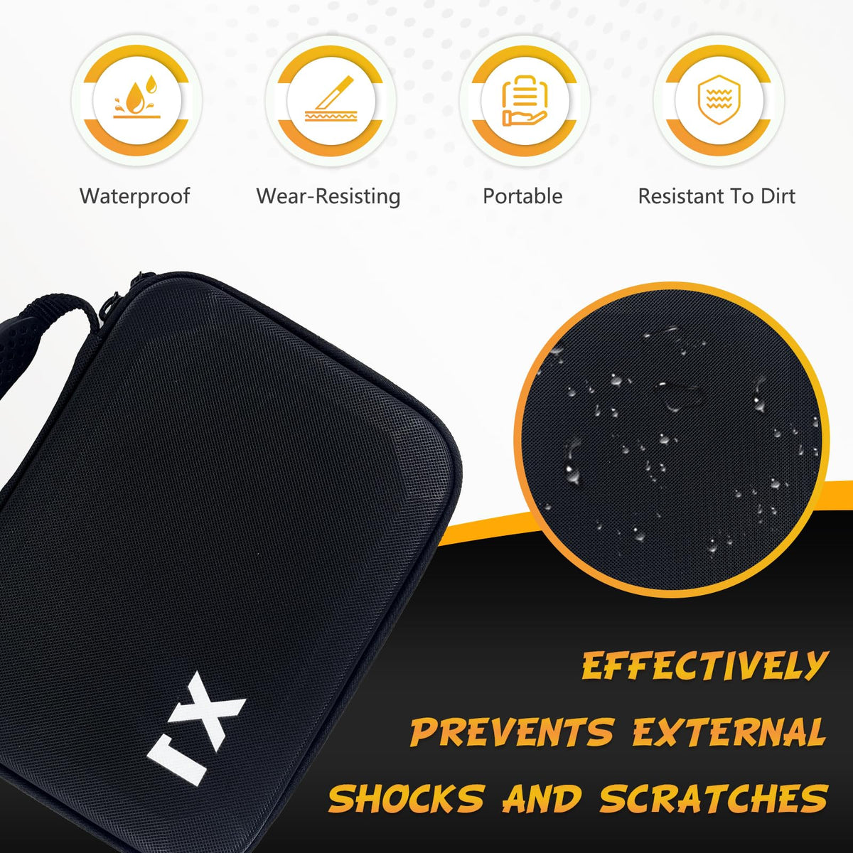 HAVANSIDY X1 durable material protects gear from scrapes and knocks