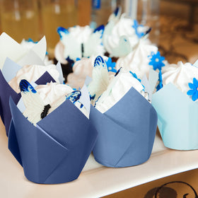 Havawish disposable baking cups with tulip style for hassle-free party prep.