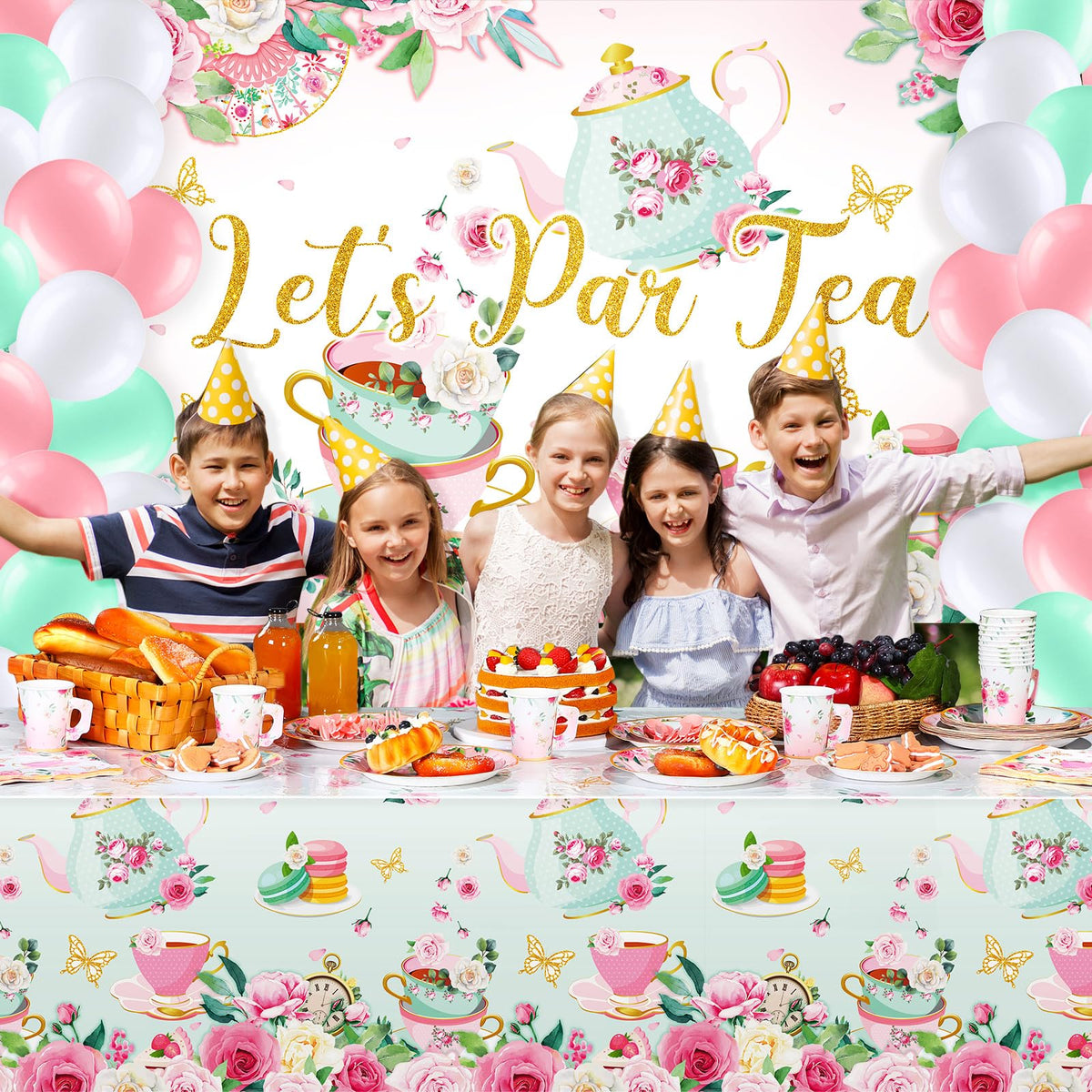 Havawish pastel tablecloth and decor unify the theme