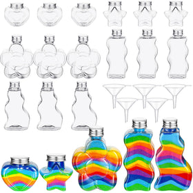 Havawish sand art bottles set with twenty clear containers for colorful DIY projects