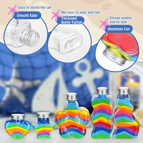 Havawish wave-shaped sand art bottle for layered color designs