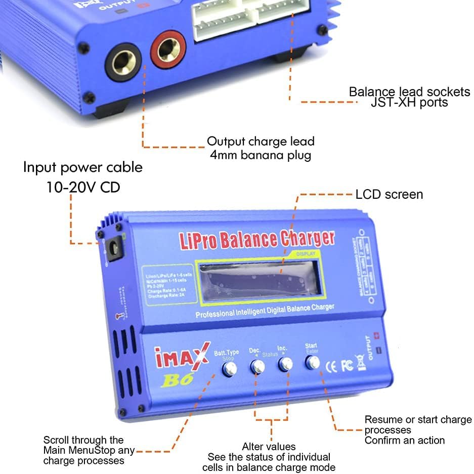 Havcybin IMAX B6 balance charger supports NiMH/NiCd and LiPo batteries