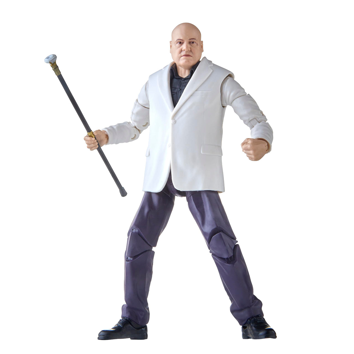 Hawkeye-inspired Kingpin pose demonstrates cross-series display versatility for Marvel displays.