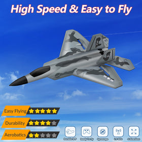 HAWK'S WORK 2 CH RC Airplane side view highlights compact profile for beginner flights.