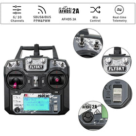 HAWK'S WORK FS-i6X joysticks close-up for precise control