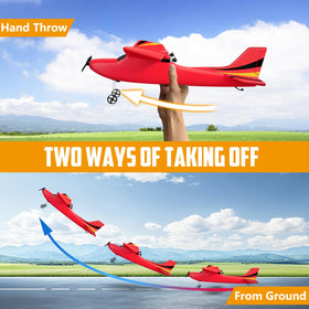 HAWK'S WORK lightweight foam airframe blue close-up emphasizing durability.