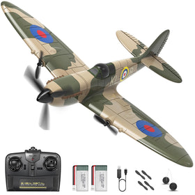 HAWK'S WORK Spitfire RC plane exterior ready for exciting backyard flights