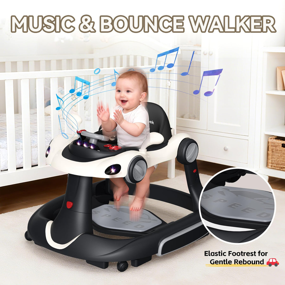 HAWEEK adjustable speed wheels adapt movement for your toddler