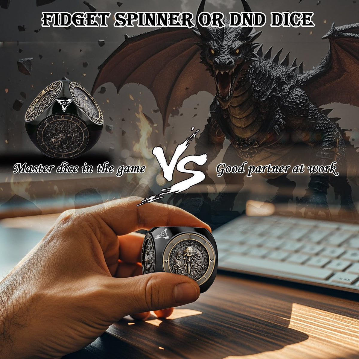 Haxtec spinner dice Gelatinous Cube side creates memorable session moments
