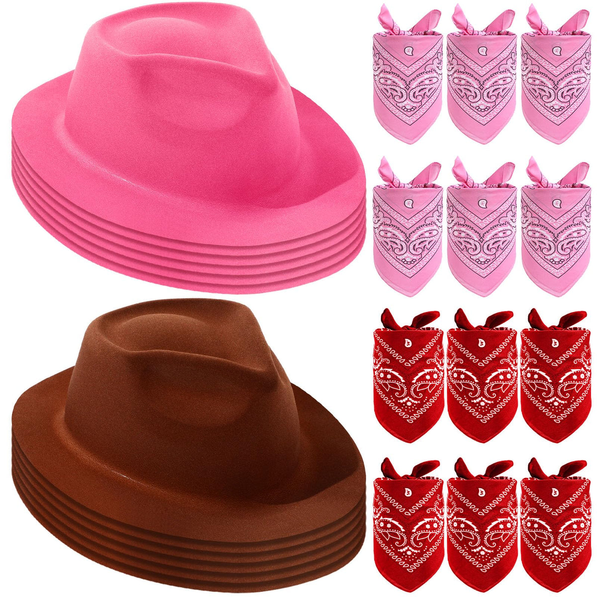 Haysandy brown cowboy hat with a structured brim for kids' cosplay