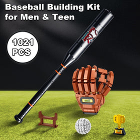 HayXUN baseball building set glove detail with stitching for nostalgic decor