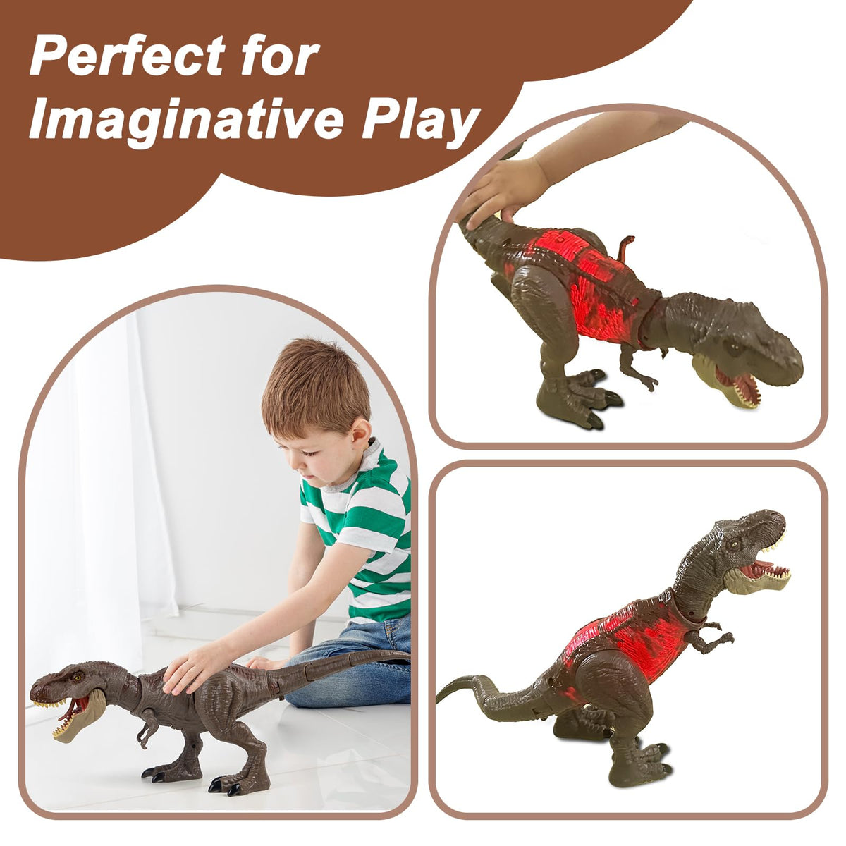 HAYXUN T-Rex educational dinosaur play inspires curiosity and learning.