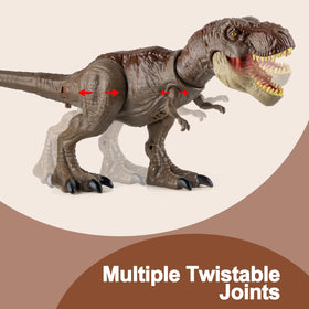 HAYXUN T-Rex roar and light-up effects brighten nighttime dinosaur adventures.