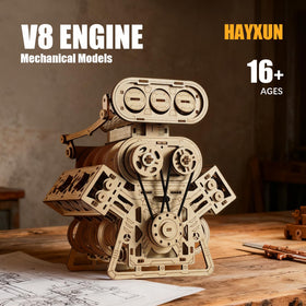 HayXUN V8 wooden display model offers premium display for your desk.