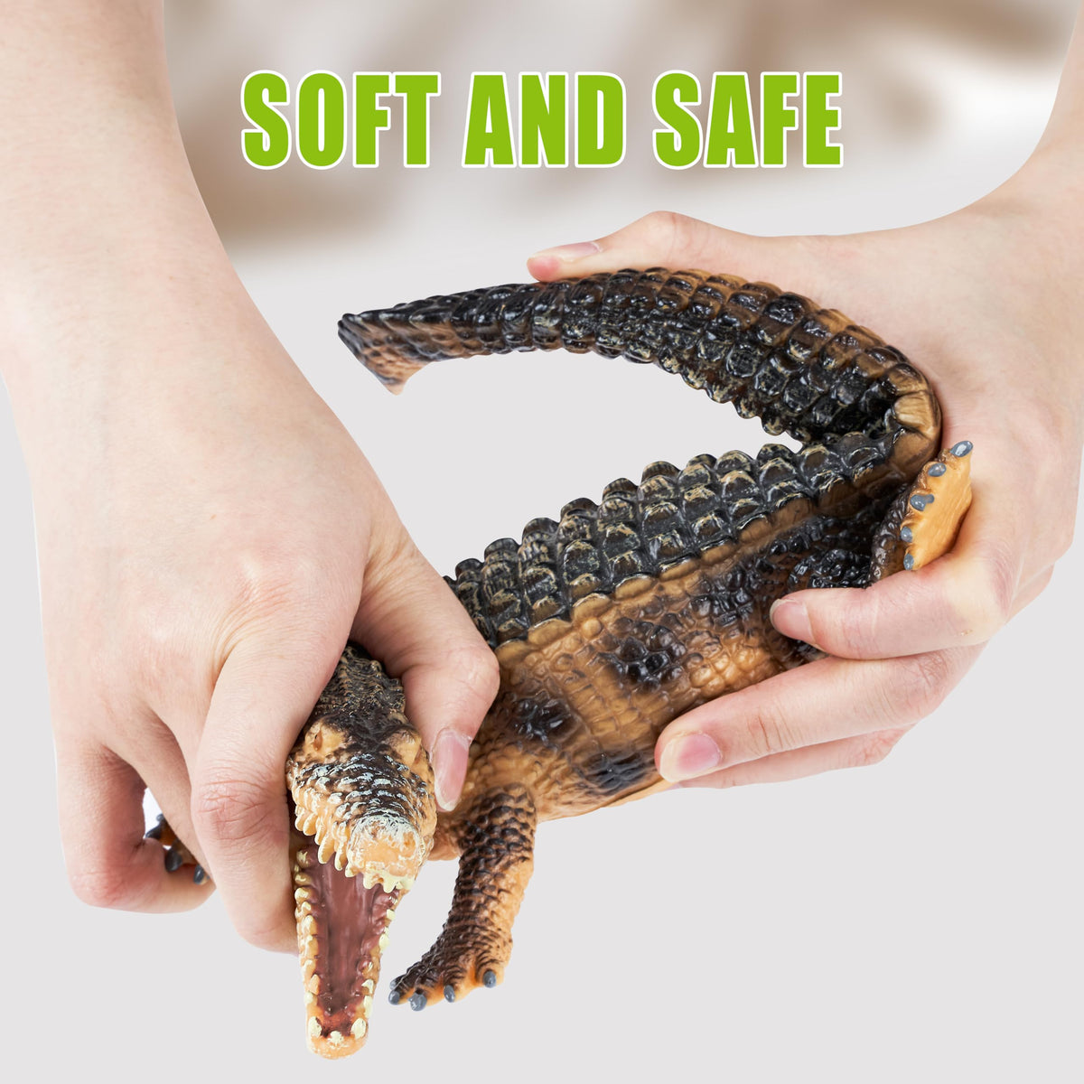 Hazibao large safari hippopotamus toy provides steady grip and safe exploration.