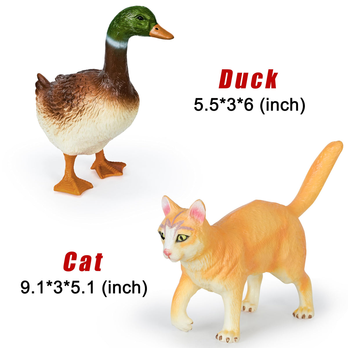 Hazibao soft jumbo farm animal duck — vibrant, non-sharp toy for pretend barnyard