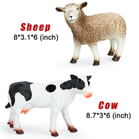 Hazibao soft jumbo farm animal sheep — soft rubber figure for cuddly farm fun