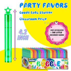 Hazibao star-top bubble wands arranged for festive bubble fun.