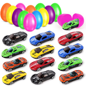 Hbjnnug 12-pack prefilled Easter eggs with toys for exciting hunts
