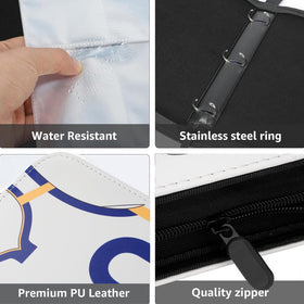 HBK Basketball Card Binder with zipper and wrist strap enables portable transport.