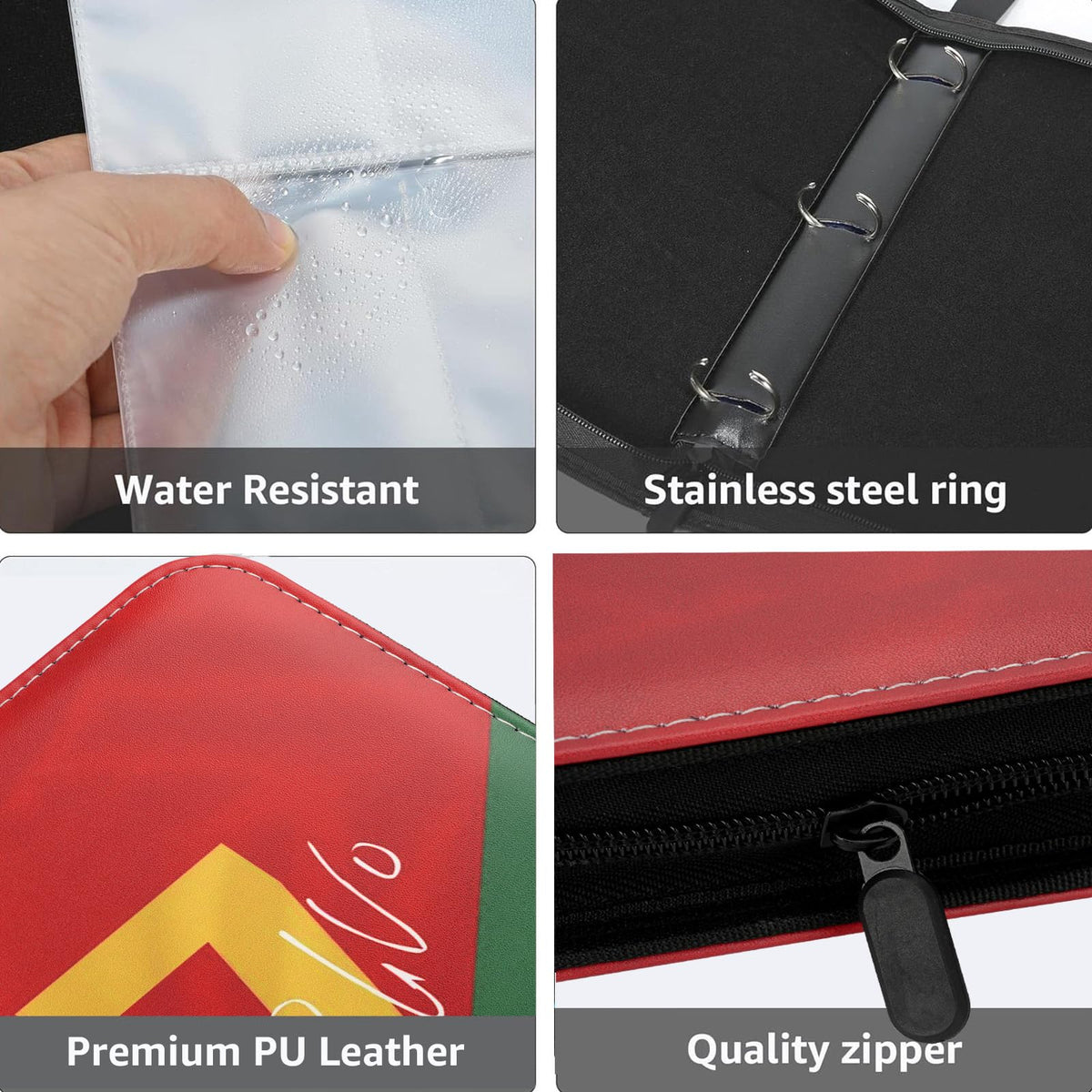 HBK Soccer Card Binder internal sleeves keep cards snug and protected.