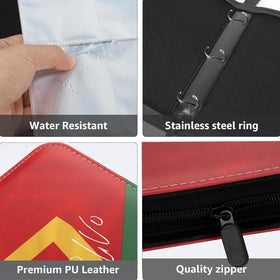 HBK Soccer Card Binder internal sleeves keep cards snug and protected.