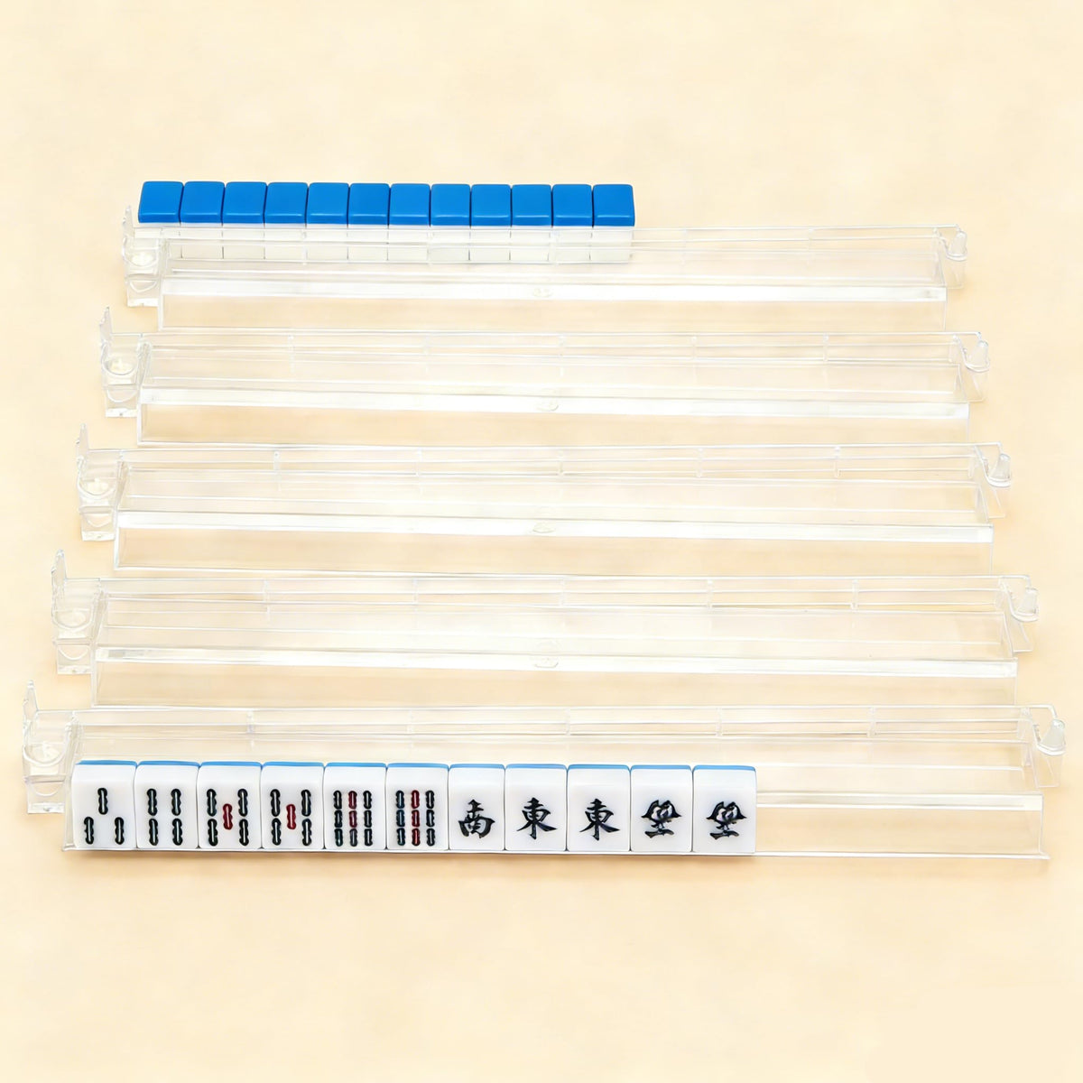 HBLEDOT Mahjong racks and pushers set organize tiles for smooth, focused play