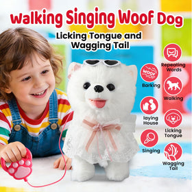 HCdoujoy barking singing toy dog showcasing animated sound and motion