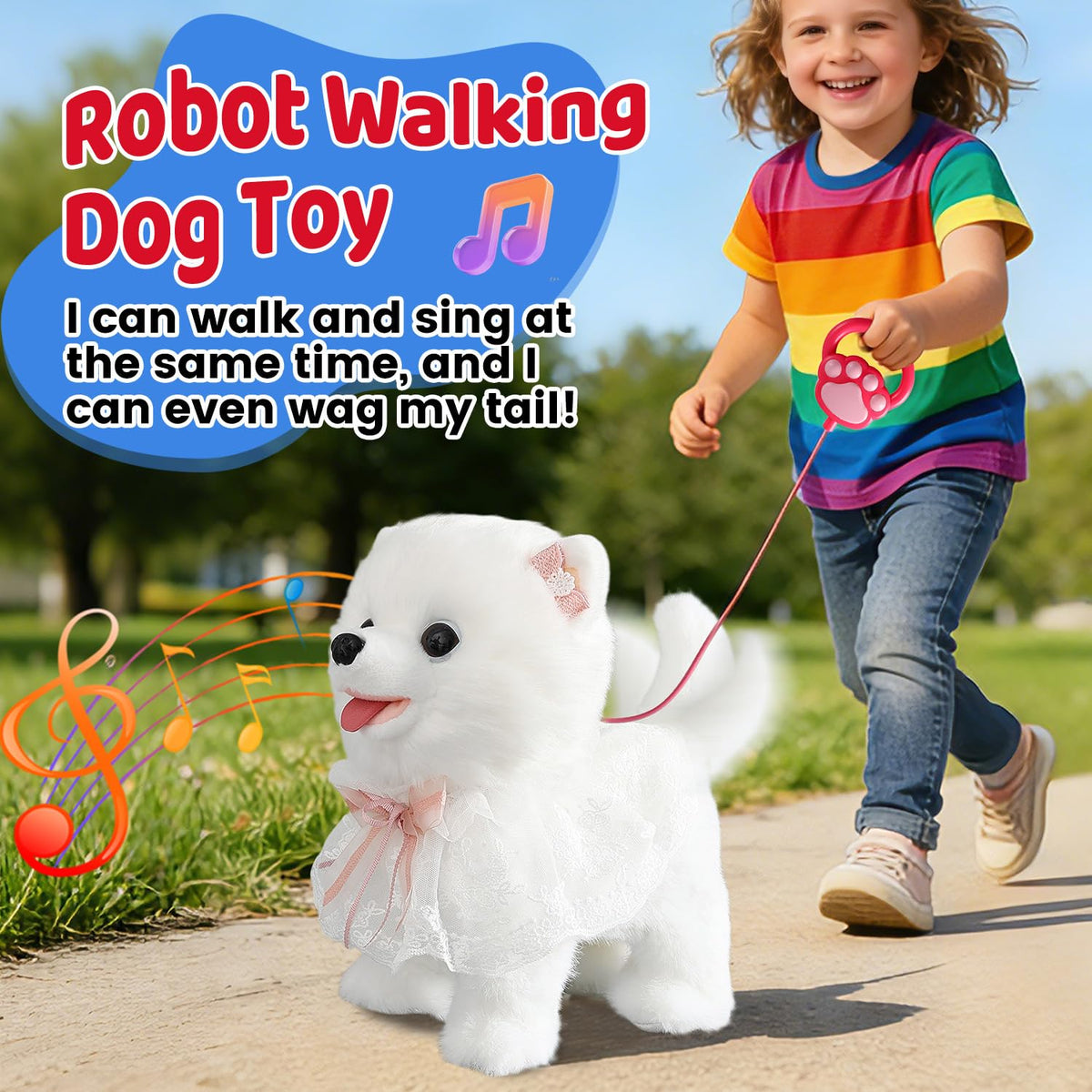 HCdoujoy eight-songs dog toy offers playful music and responses