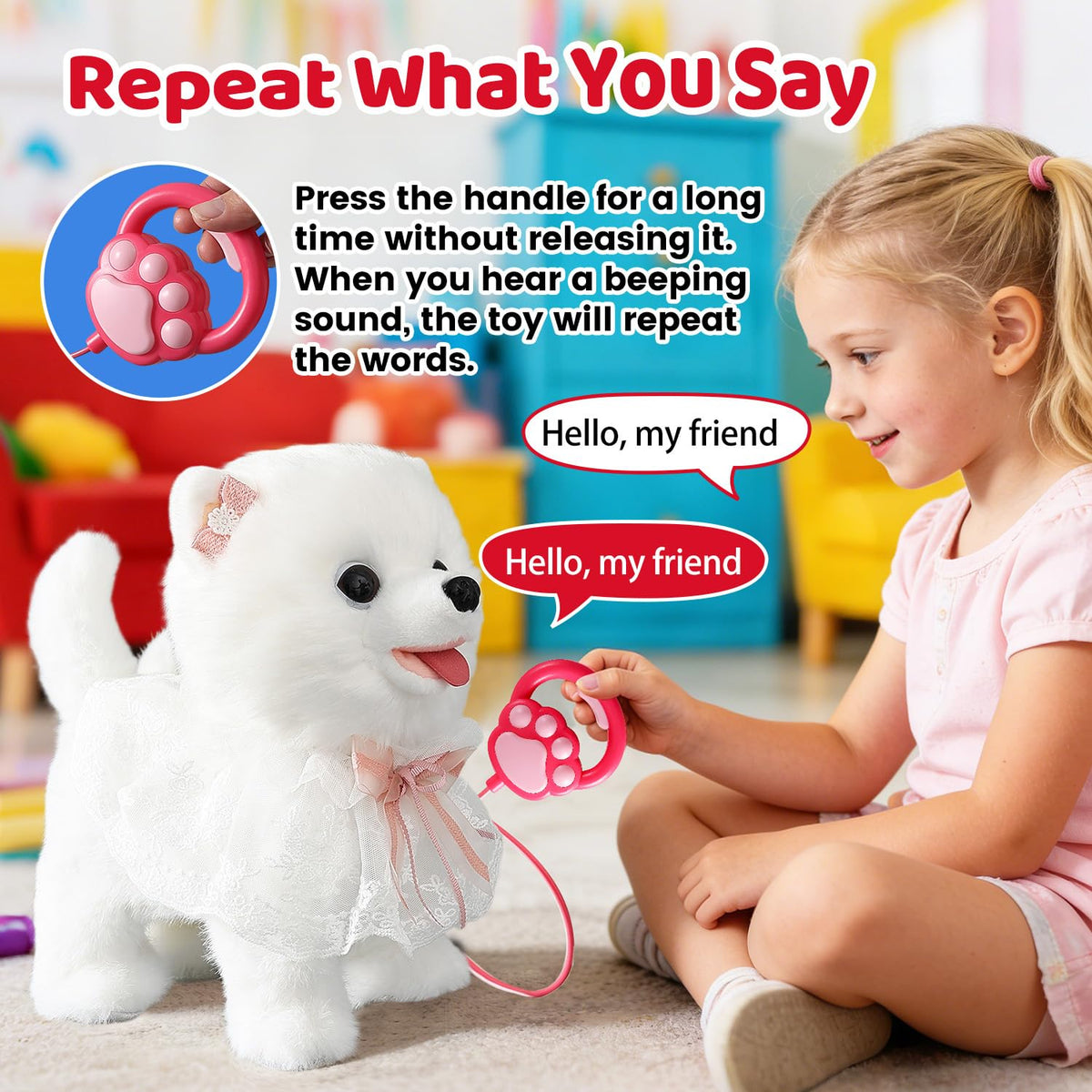 HCdoujoy imitation and repetition feature fosters language expression in kids