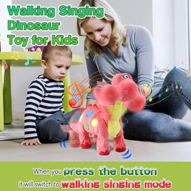 HCdoujoy Pink dinosaur safe materials ensuring skin-friendly play
